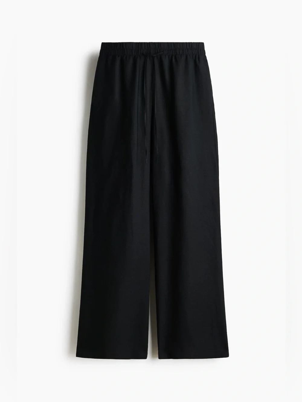 H&M LINEN-BLEND PANTS